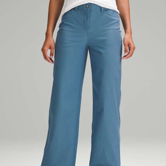 lululemon athletica Pants - Lululemon City Sleek 5 Pocket High-Rise Wide-Leg Pant Full Length Size 32